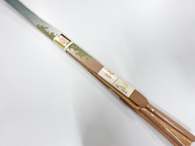 JAPANESE KIMONO / UNUSED KOREI HAND-TIED OBIJIME